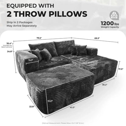 80" CloudNest Luxe Lounger