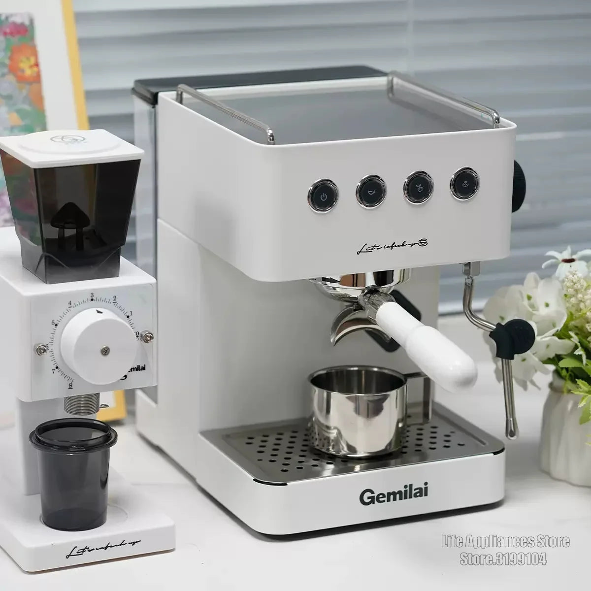 15Bar Semi-Auto Commercial Coffee Machine