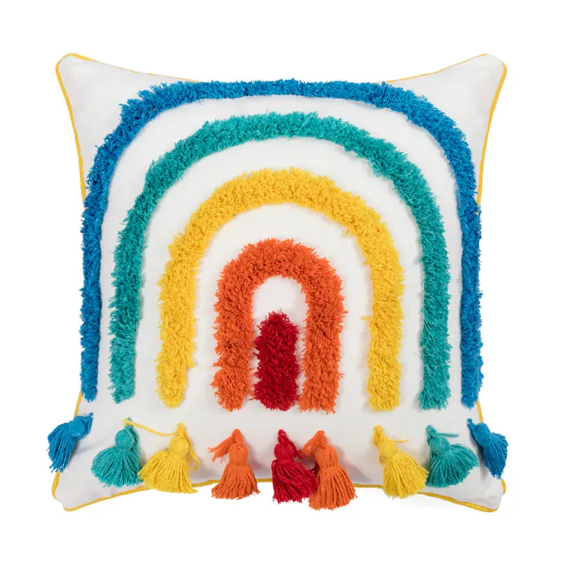 Rainbow Tufted Cushion Covers