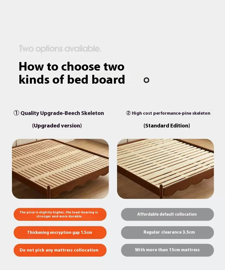 CrownRest™ Solid Wood Bed