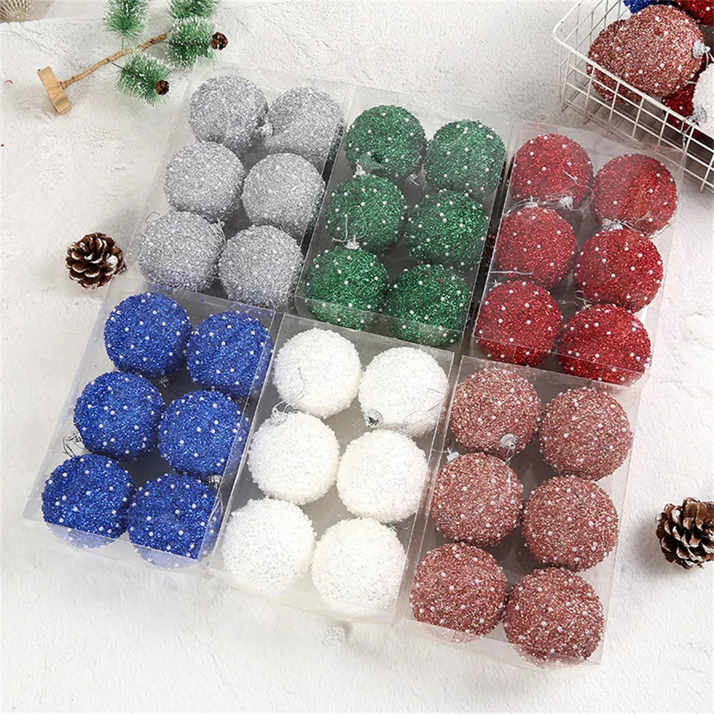 6pcs Shatterproof Christmas Baubles Tree Decor