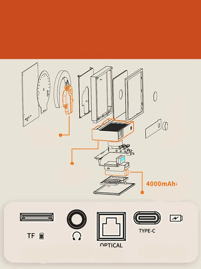Retro-Bluetooth-CD-Player im Vinyl-Stil