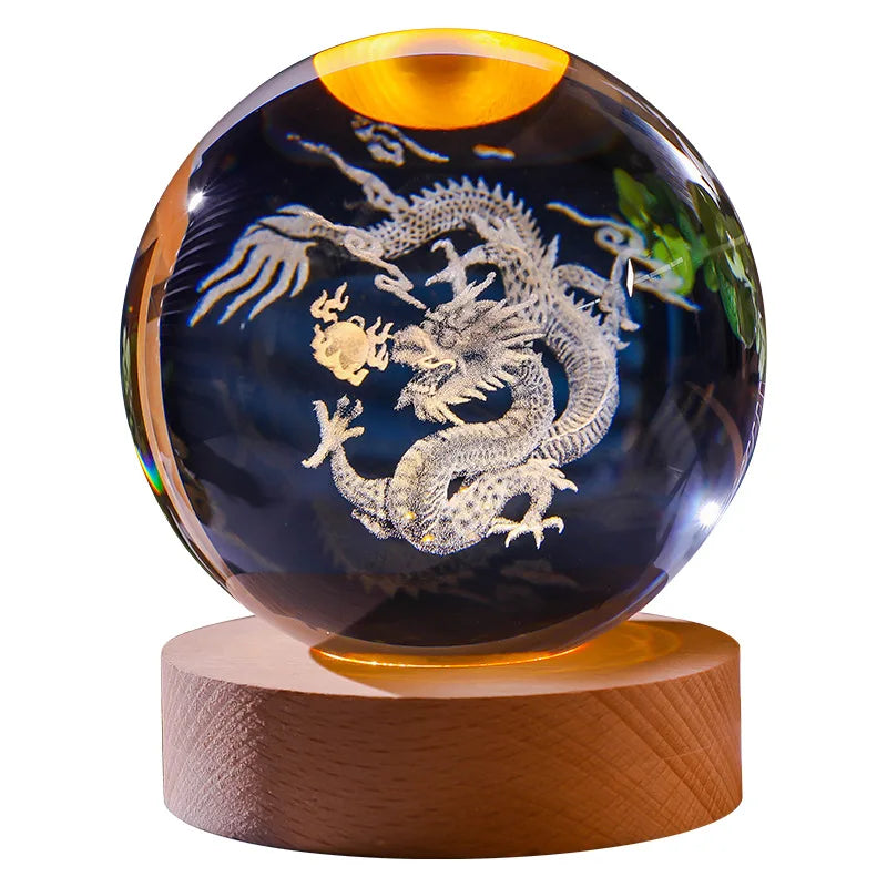 12 boules de cristal du zodiaque chinois