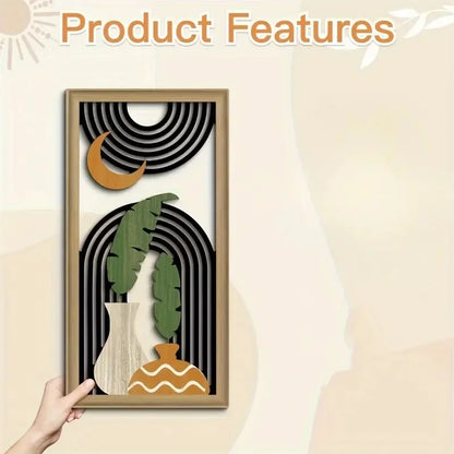 Geometric Botanical Wall Art Set (3pcs)