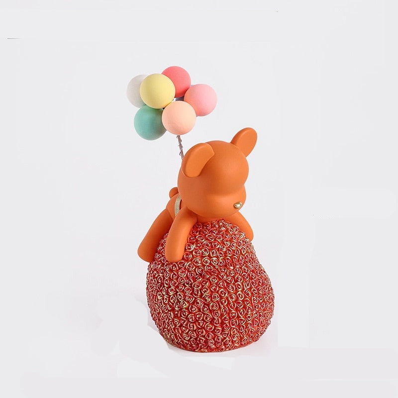 Nordic Rose Bear Figurine