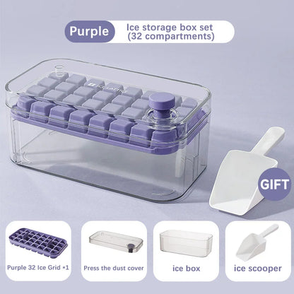 32 Grid Silicone Ice Cube Tray