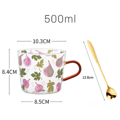 Fruit Orchard Harmony Glass Mug