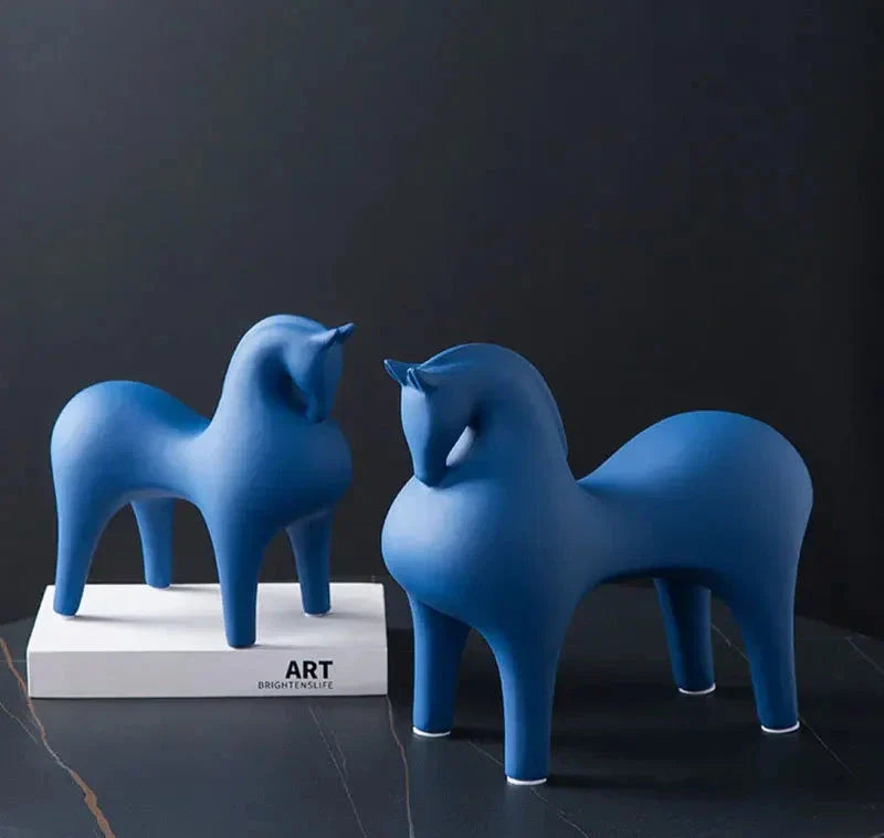 Modern Minimalist Horse Figurines