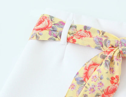 SILKROYA Scarf Belt Shorts