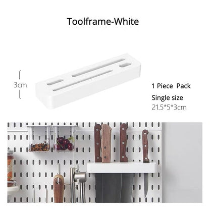 Organizzatore da parete con pannelli forati