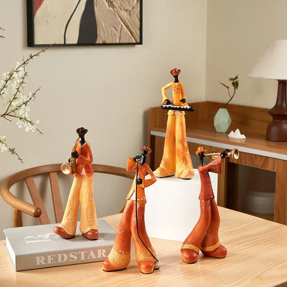 Musical Instrument Band Decor - Resin Living Room Sculpture Figurine Living Room Music music lover gift resin sculpture home decor Sculpture