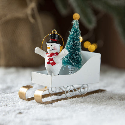 Santa Sleigh Christmas Tree Decor