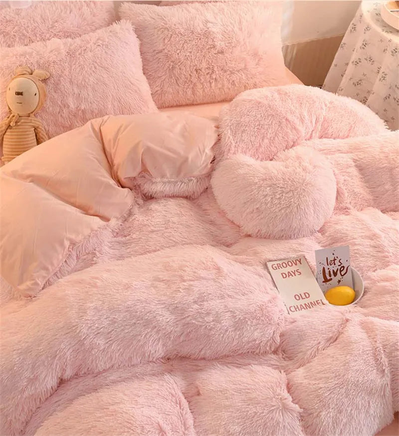 Soft Plush Winter Duvet Cover Set