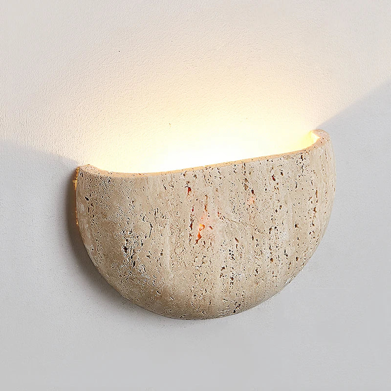 Yellow Stone Wabi Sabi Wall Sconce Light