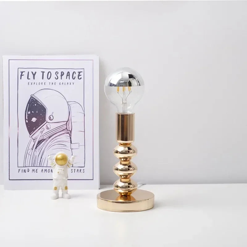 Chrome Bauhaus LED Table Lamp