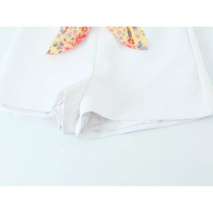 SILKROYA Scarf Belt Shorts