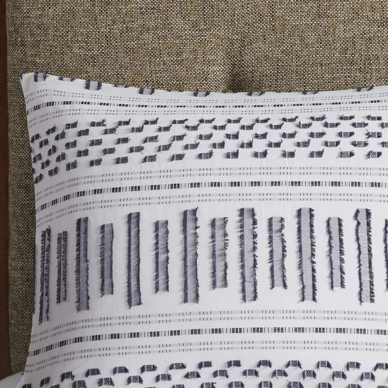 Mid-Century Geometric Bedding Set