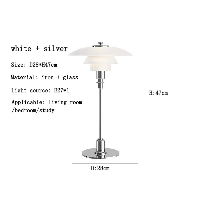 Contemporary Desk Lamp with Chrome Base