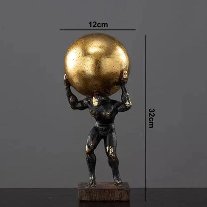 Modern Creative Resin Gymnast Sculpture