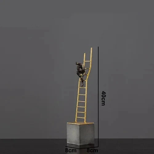 Modern Creative Resin Gymnast Sculpture