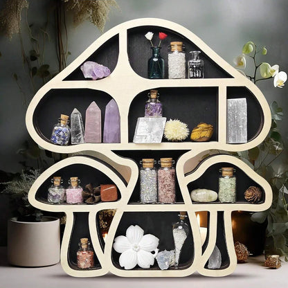 Verzaubertes Pilz-Kristallregal