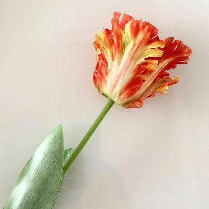 Fleur artificielle de branche de tulipe de perroquet