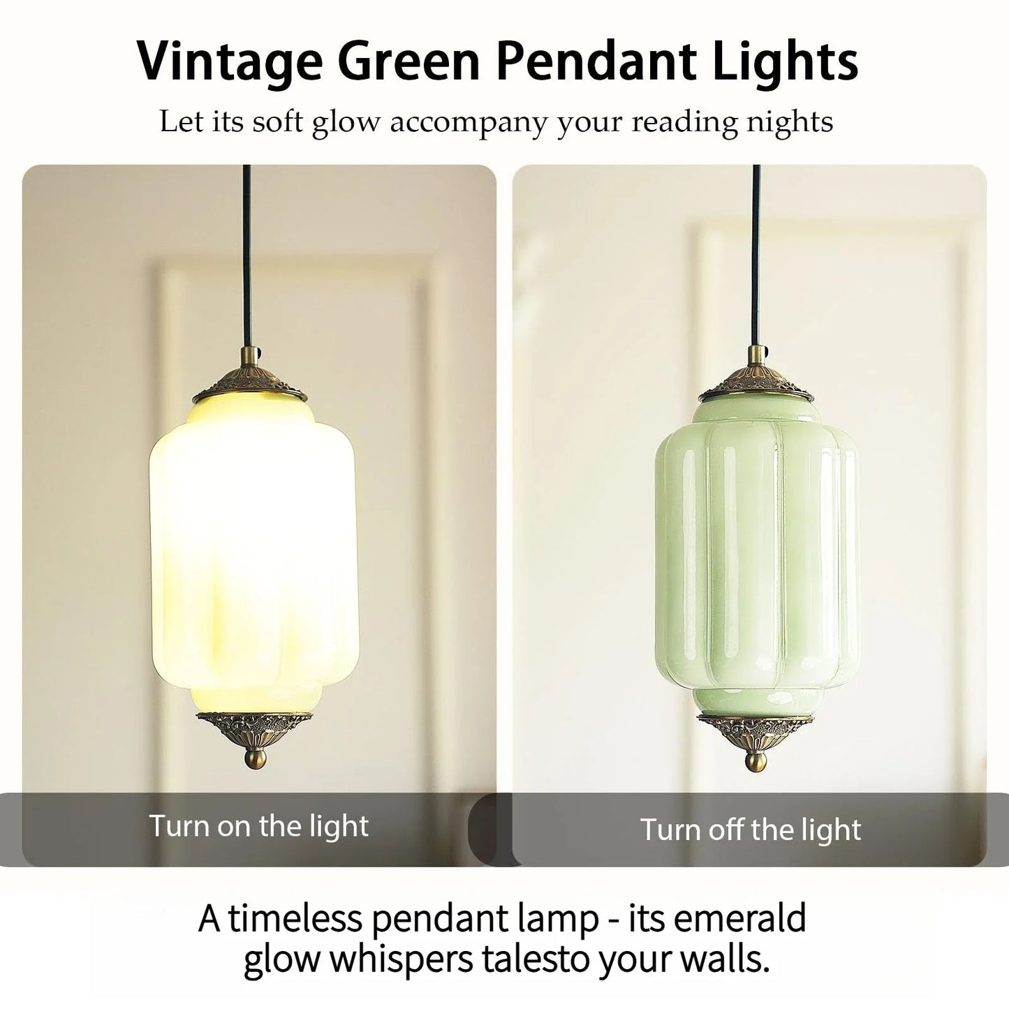 Suspension vintage en verre strié