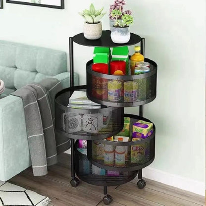 Multi-Layer Rotating Storage Rack