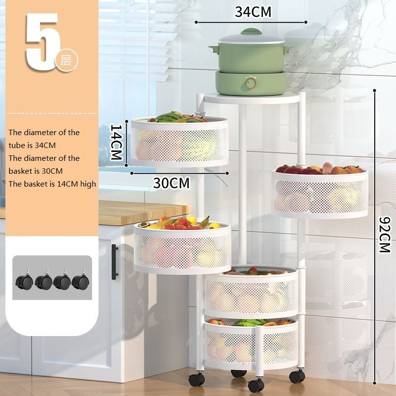 Multi-Layer Rotating Storage Rack