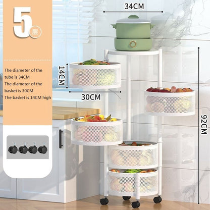 Multi-Layer Rotating Storage Rack