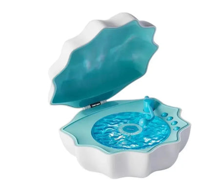 Shell Bluetooth Speaker with 7-Color Aurora Light and White Noise