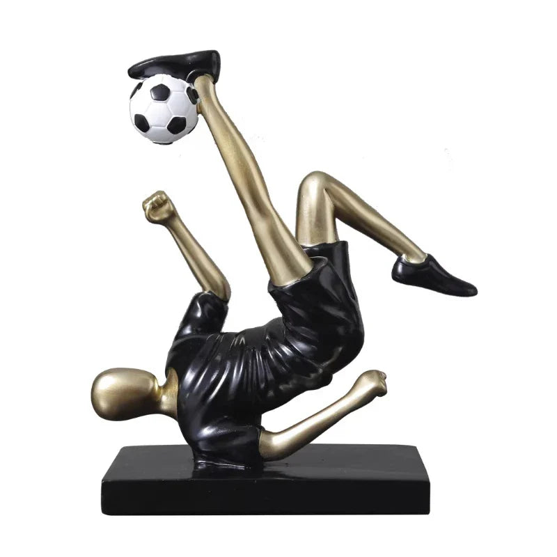 Creative Football & Basketball Player Resin Statue Ornament for Home & Office Decor