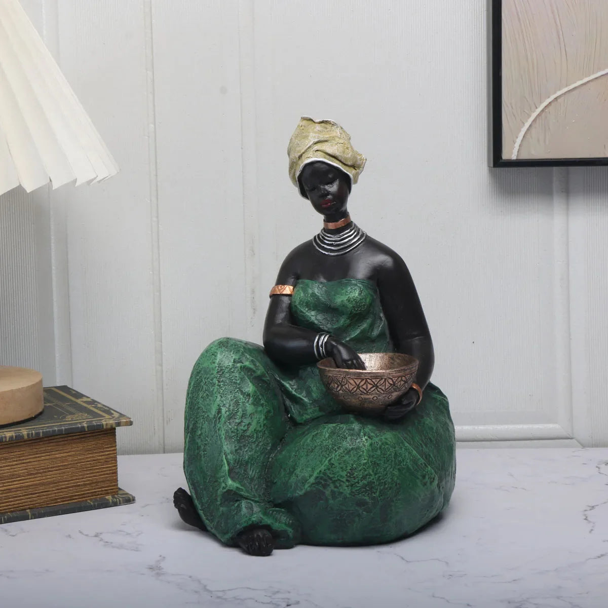 The Serene Spirit African Woman Figurine