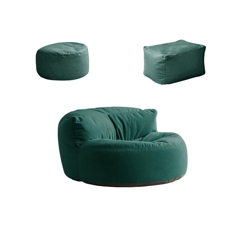 Chenille Bean Bag Pouf Chair Set