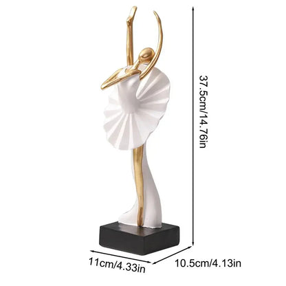 Nordic Style Ballet Girl Statue