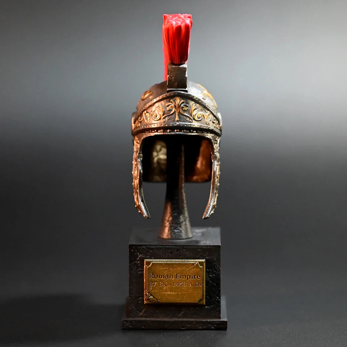 Hand Painted Roman Helmet Resin Model
