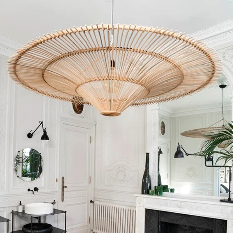 Luminaire Rattan Pendant Light