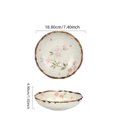 Handbemalte Keramikschale „Sakura Bloom“