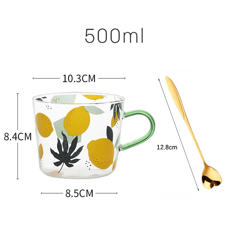 Fruit Orchard Harmony Glass Mug