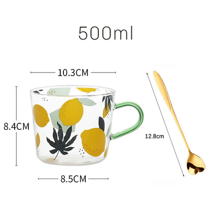 Fruit Orchard Harmony Glass Mug