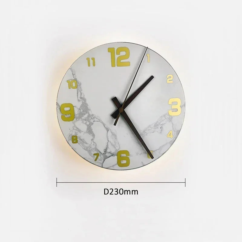 ChronoGlow LED Wall Clock Sconce