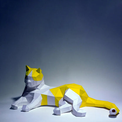 The Papercraft Purr-fection" 3D Cat Model Kit