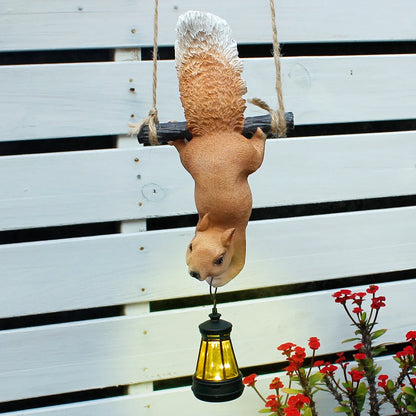 Oakglow Garden Squirrel Solar Statue
