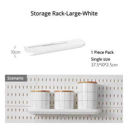 Organizzatore da parete con pannelli forati