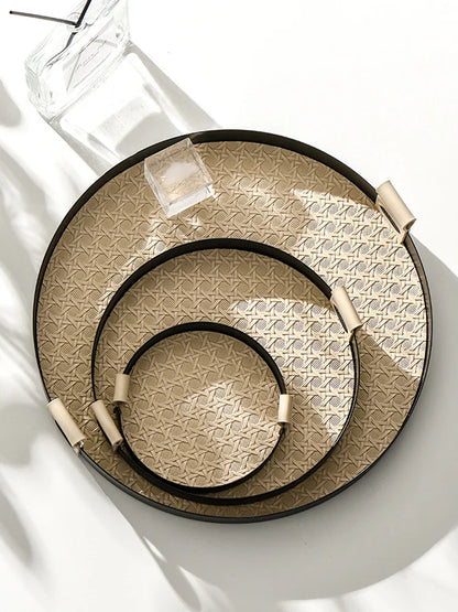 Luxury Nordic Leather Tray