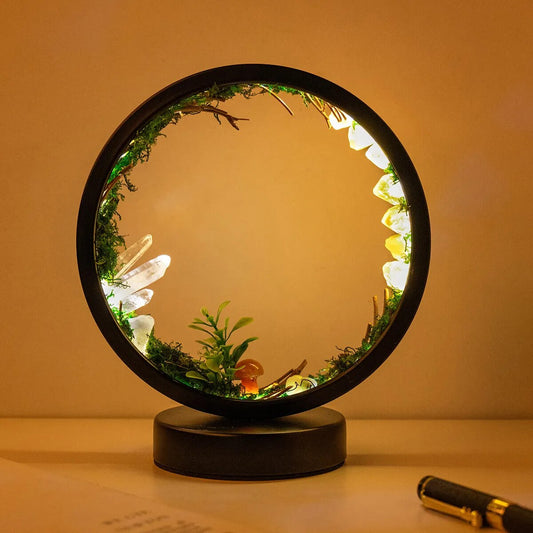 Natural Quartz Forest Lamp