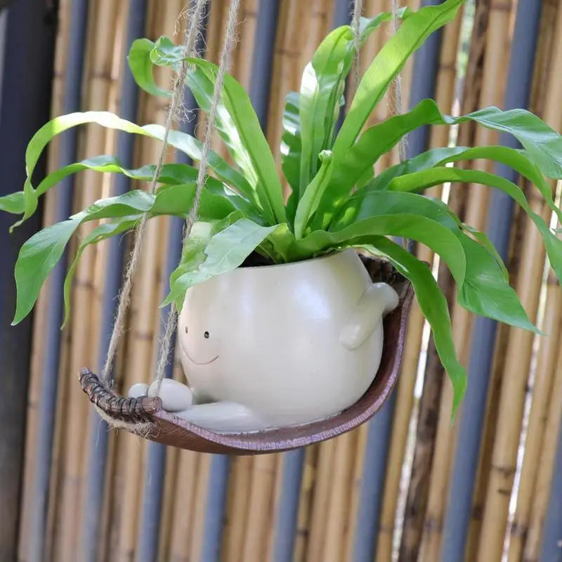 Smiling Swing Flower Pot