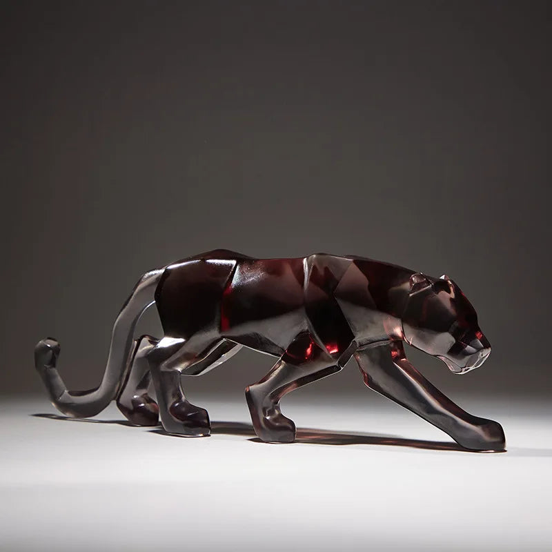 Colorful Leopard Sculptures