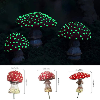 Mini Glow In The Dark Fairy Mushroom