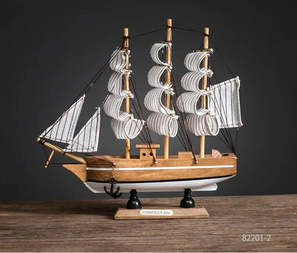 Creative & Luxury Metal Sailing Ship Model Figurines
